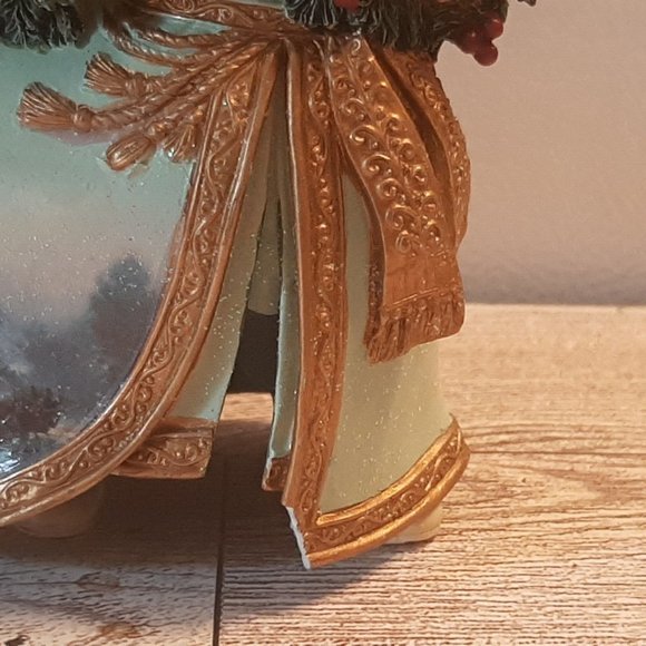 2003 Bringing Home the Tree Thomas Kinkade Old World Santas Ornament AS IS Read - Picture 5 of 15